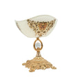 Royal Golden Pedestal Glass Decorative Bowl at Zubaidas Homestore - House of  The Biggest Collection of Decorative Bowls in Pakista