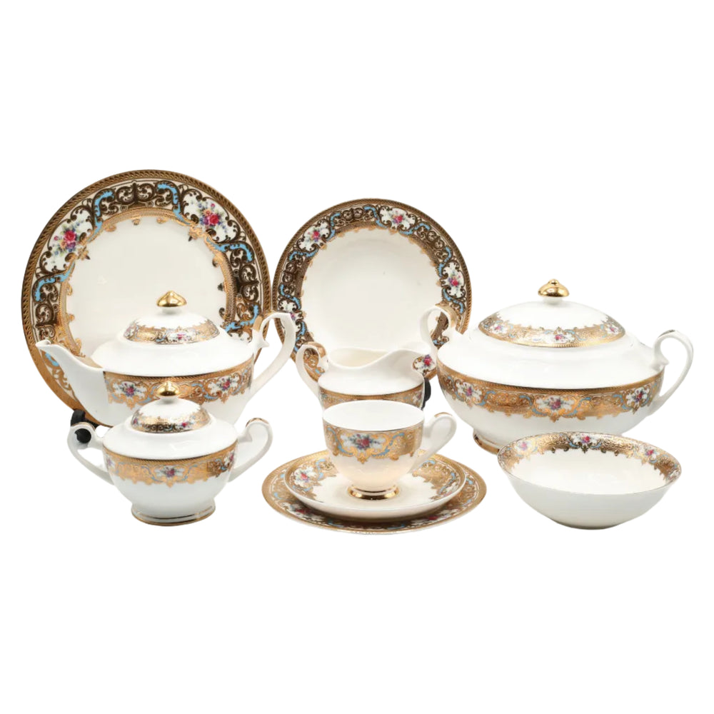Royal Heritage Bone China Dinner Set 63 Pieces at Zubaidas Homestore 