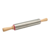 RYL Stainless Steel Rolling Pin with Wooden Handles at Zubaidas Homestore Pakistan