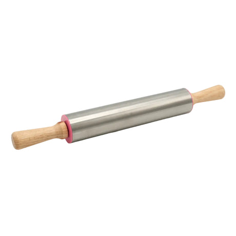 RYL Stainless Steel Rolling Pin with Wooden Handles at Zubaidas Homestore Pakistan