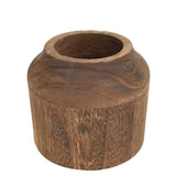 Sage Glass Vase with Wood Accent at Zubaidas Homestore. #1 Homestore in Pakistan