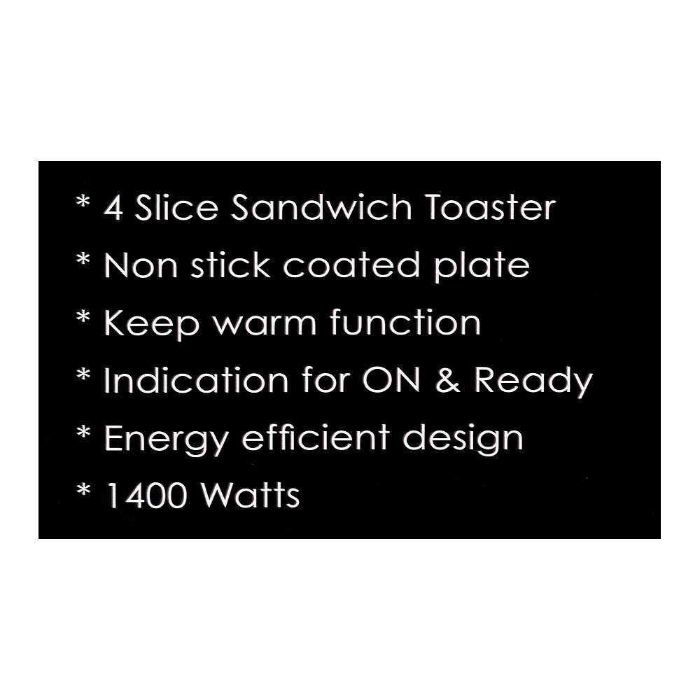 Sanford 4 Slice Sandwhich Maker 1400W at Zubaidas The Largest Homestore in Pakistan