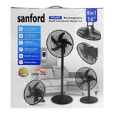 Sanford 5 In 1 Rechargeable Multi-Functional Stand Fan SF965RTF at Zubaidas Homestore
