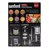 Sanford 6-In-1 Multi-Functional Food Chopper 500W at Zubaidas Best Home store in Pakistan
