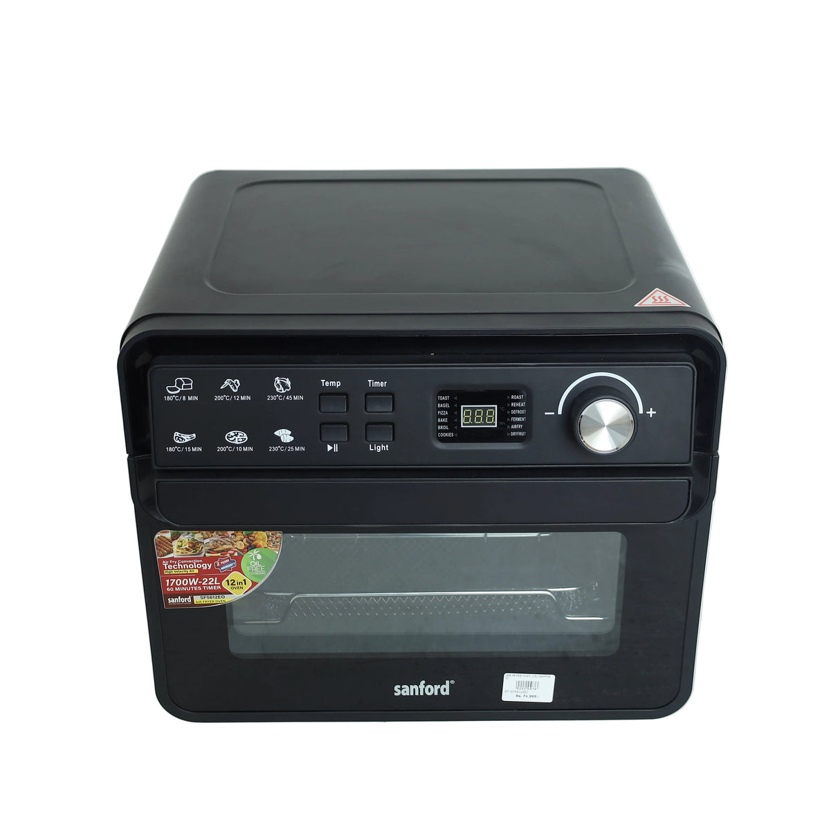 Sanford Air Fryer Oven 1700W, 22 Liters at Zubaidas #1 Home Store in Pakistan