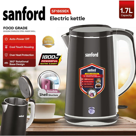 Sanford Electric Kettle SF1869EK 1.5 Liter at Zubaidas Homestore