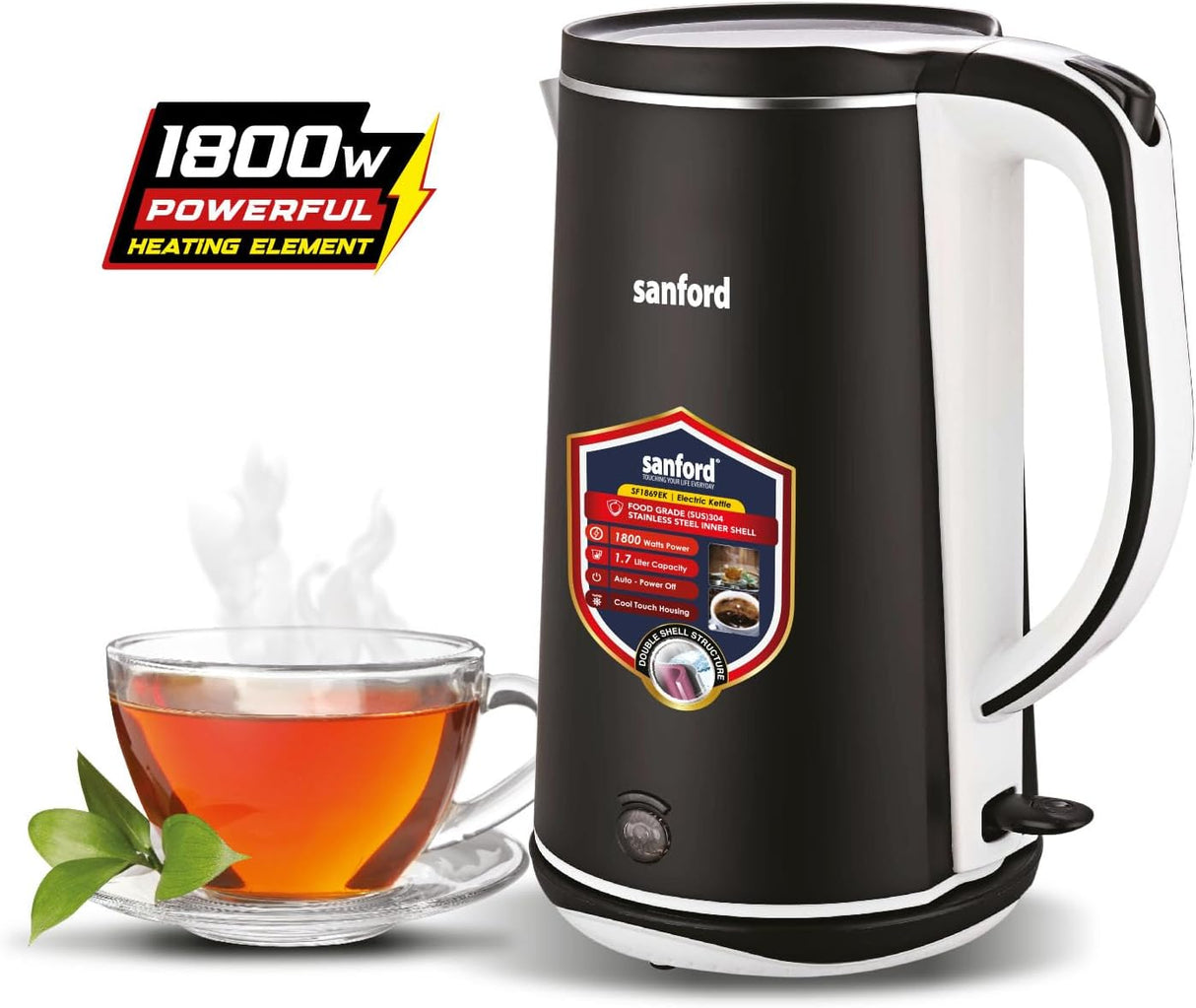 Sanford Electric Kettle SF1869EK 1.5 Liter at Zubaidas #1 Home Store in Pakistan