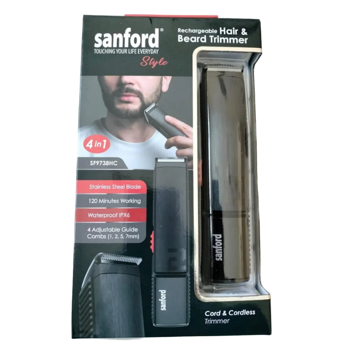 Sanford Rechargeable Hair and Beard Trimmer SF9738HC at Zubaidas Homestore