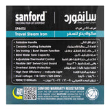 Sanford Travel Steam Iron 900-1100W SF-44TSI at Zubaidas The Largest Home Shop in Pakistan