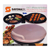 Sayona 2-In-1 Pizzas and Griller 1500W 220-240V at Zubaidas Best Online Homestore in Pakistan