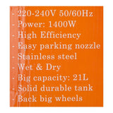 Sayona Drum 2-in-1 Wet and Dry Vacuum Cleaner 1400W SVC-2362 at Zubaidas The Biggest Homestore in Pakistan