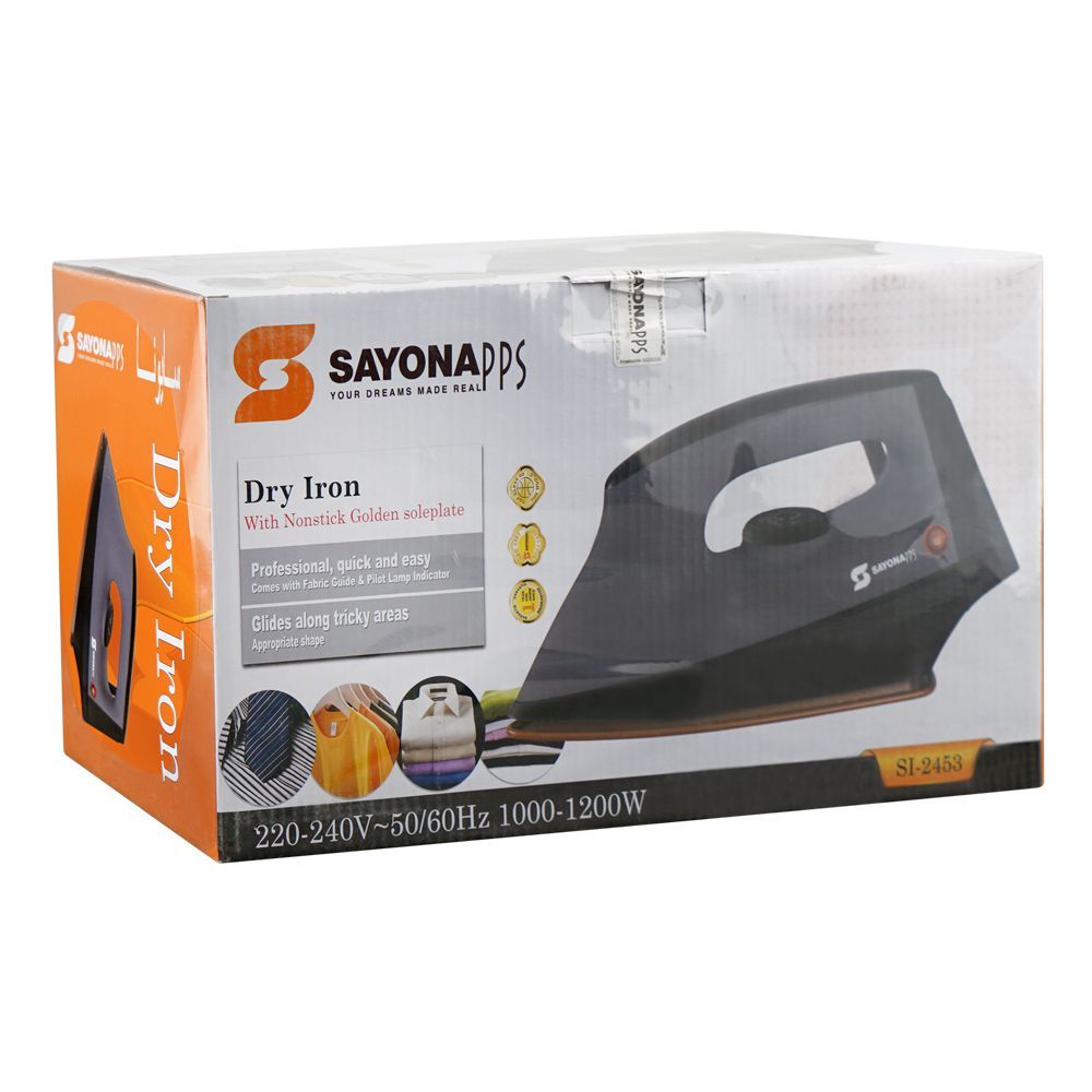 Sayona Dry Iron 1000-1200W SI-2453 at Zubaidas Homestore