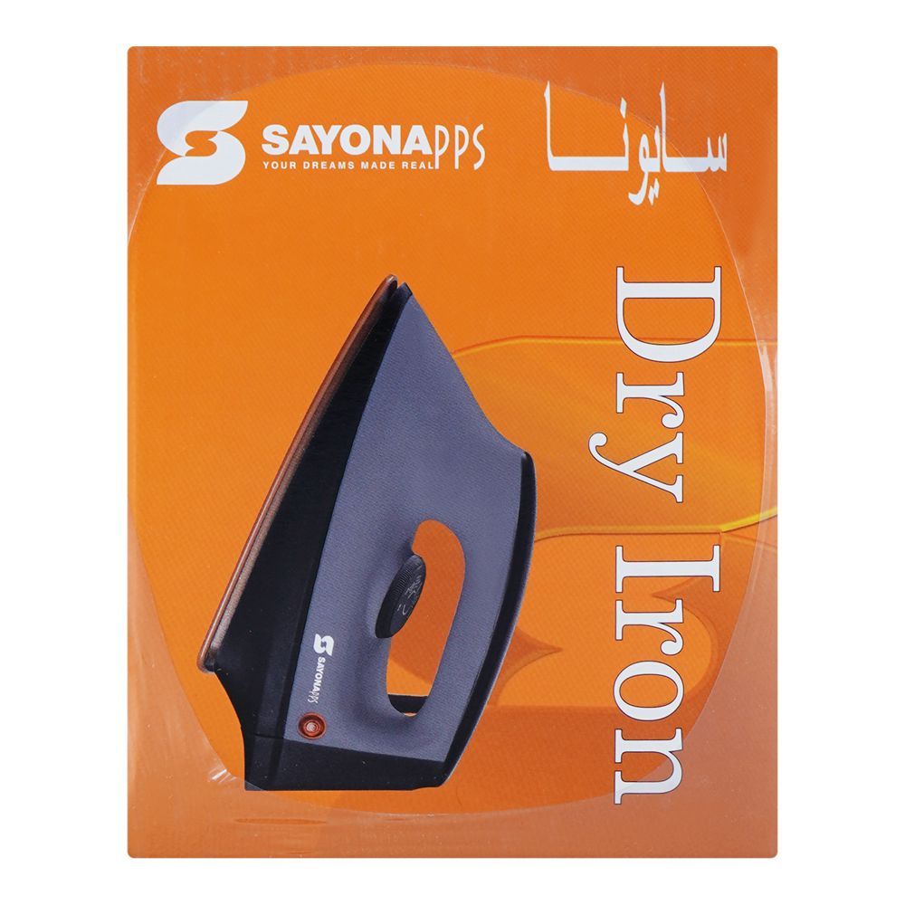 Sayona Dry Iron 1000-1200W SI-2453 at Zubaidas Best Online Homestore in Pakistan