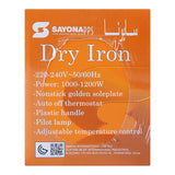 Sayona Dry Iron 1000-1200W SI-2453 at Zubaidas Best Homestore in Pakistan