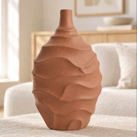 Sculptural Wave Design Decorative Vase at Zubaidas Homestore