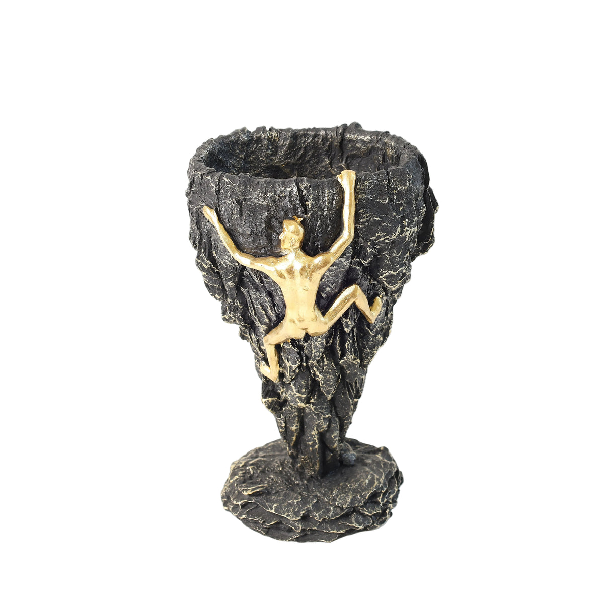 Sculpture Showpiece Golden Rock Climber at Zubaidas Homestore - The Largest Collection of Decor In Pakistan