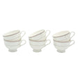Shallow Bone China Cups and Saucers 6 Pieces Set White at Zubaidas Homestore. The Largest Home Shop in Pakistan