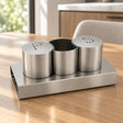 Shengya Stainless Steel Salt and Pepper Shaker 3 Pieces Set  at Zubaidas Homestore