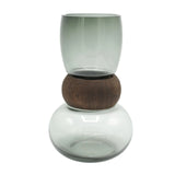 Smoked Glass Decorative Vase Grey at Zubaidas Homestore Pakistan