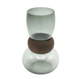 Smoked Glass Decorative Vase Grey at Zubaidas Homestore - House of Largest Collection Of Decor In Pakistan