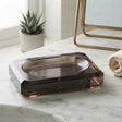 Smoky Grey Faceted Acrylic Soap Dish at Zubaidas Homestore 