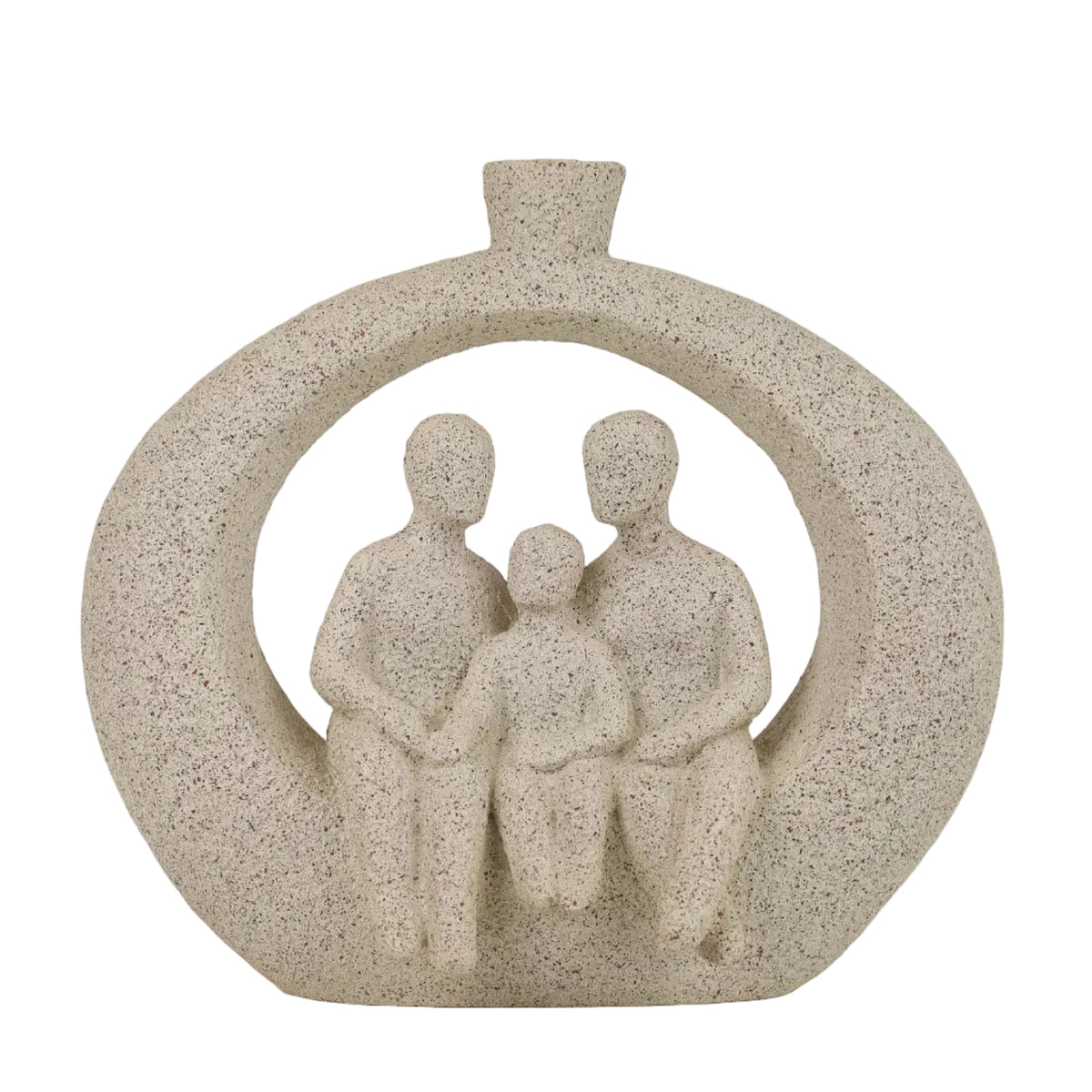Speckled Family Figurine Decorative Ceramic Vase at Zubaidas Homestore Pakistan