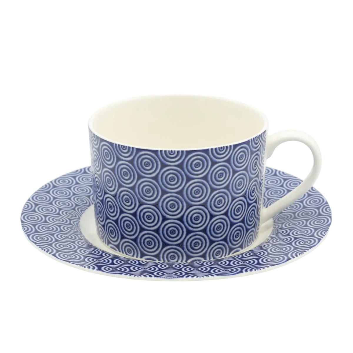 Spiral Blue Tea Cup and Saucer 6 Pieces Set at Zubaidas Homestore. Best Homestore in Pakistan
