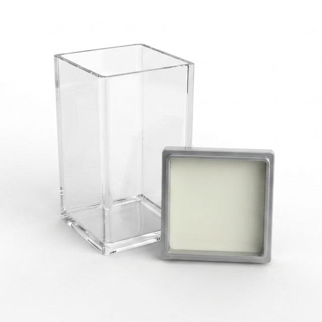 Square Acrylic Storage Jar 3Pcs Set With Silver Lid at Zubaidas Homestore Online Pakistan