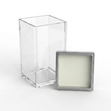 Square Acrylic Storage Jar 3Pcs Set With Silver Lid at Zubaidas Homestore Online Pakistan