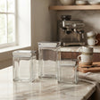 Square Glass Jar 3 Pieces Set at Zubaidas Homestore Pakistan