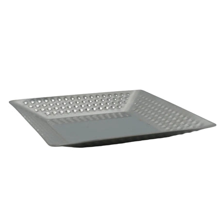 Square Hammered Serving Platter 18cm Silver at Zubaidas Homestore - The Largest Collection of Serving Platters and Trays In Pakistan