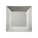 Square Hammered Serving Platter 20cm Silver at Zubaidas Homestore Pakistan