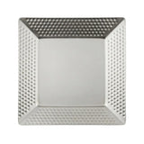 Square Hammered Serving Platter 22cm Silver at Zubaidas Homestore Pakistan
