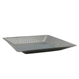 Square Hammered Serving Platter 22cm Silver at Zubaidas Homestore - The Largest Collection of Serving Platters and Trays In Pakistan