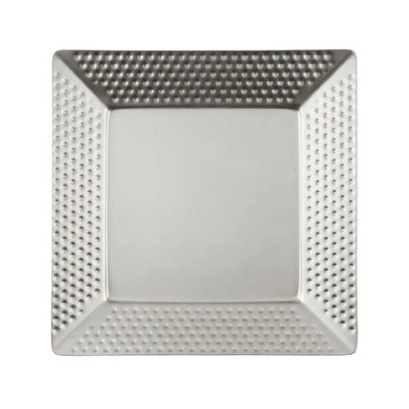 Square Hammered Serving Platter 24cm Silver at Zubaidas Homestore Pakistan