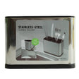 Stainless Steel 4 Compartment Cutlery Bucket  at Zubaidas Homestore Pakistan