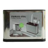 Stainless Steel 4 Compartment Cutlery Bucket  at Zubaidas Homestore Pakistan