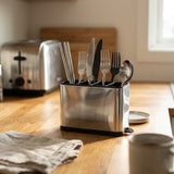 Stainless Steel 4 Compartment Cutlery Bucket  at Zubaidas Homestore Best for home Shopping