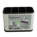 Stainless Steel 4 Compartment Cutlery Bucket  at Zubaidas Homestore Most famous Store in Pakistan