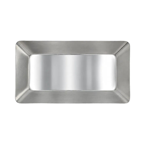 Stainless Steel Rectangular Serving Platter 22cm Silver at Zubaidas Homestore Pakistan