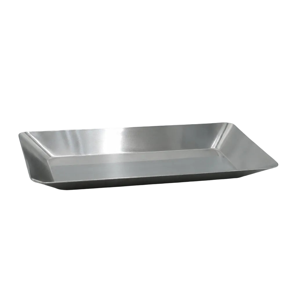 Stainless Steel Rectangular Serving Platter 22cm Silver at Zubaidas Homestore - The Largest Collection of Serving Platters and Trays In Pakistan
