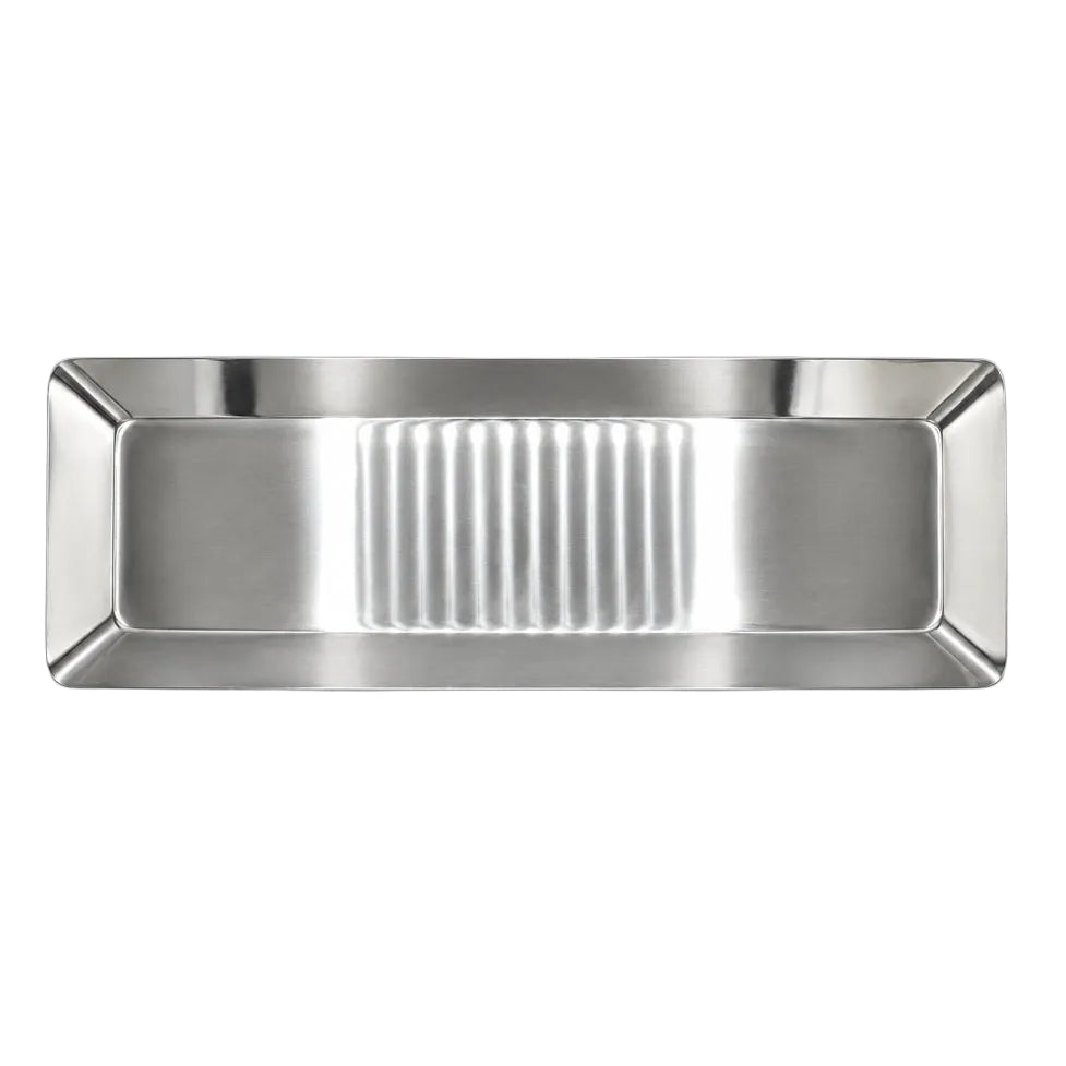 Stainless Steel Rectangular Serving Platter 42cm Silver at Zubaidas Homestore Pakistan