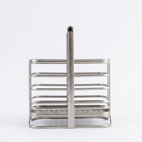 Stainless Steel Utensil Holder with Wooden Handle at Zubaidas Homestore Best for Home Shopping