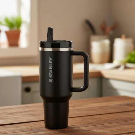 Stanley Black Stainless Steel Flip Sipper Tumbler 40oz at Zubaidas Homestore