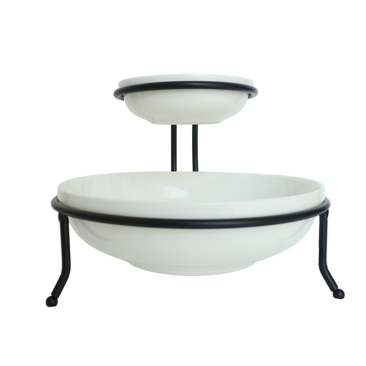 Symphony Alfersco Wire Chip and Dip Stand White at Zubaidas Homestore Best for Home Shopping
