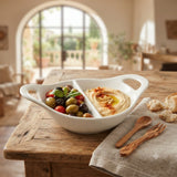 Symphony Alfresco 2 Divided Ceramic Dip Bowl 15.5cm at Zubaidas Homestore Pakistan