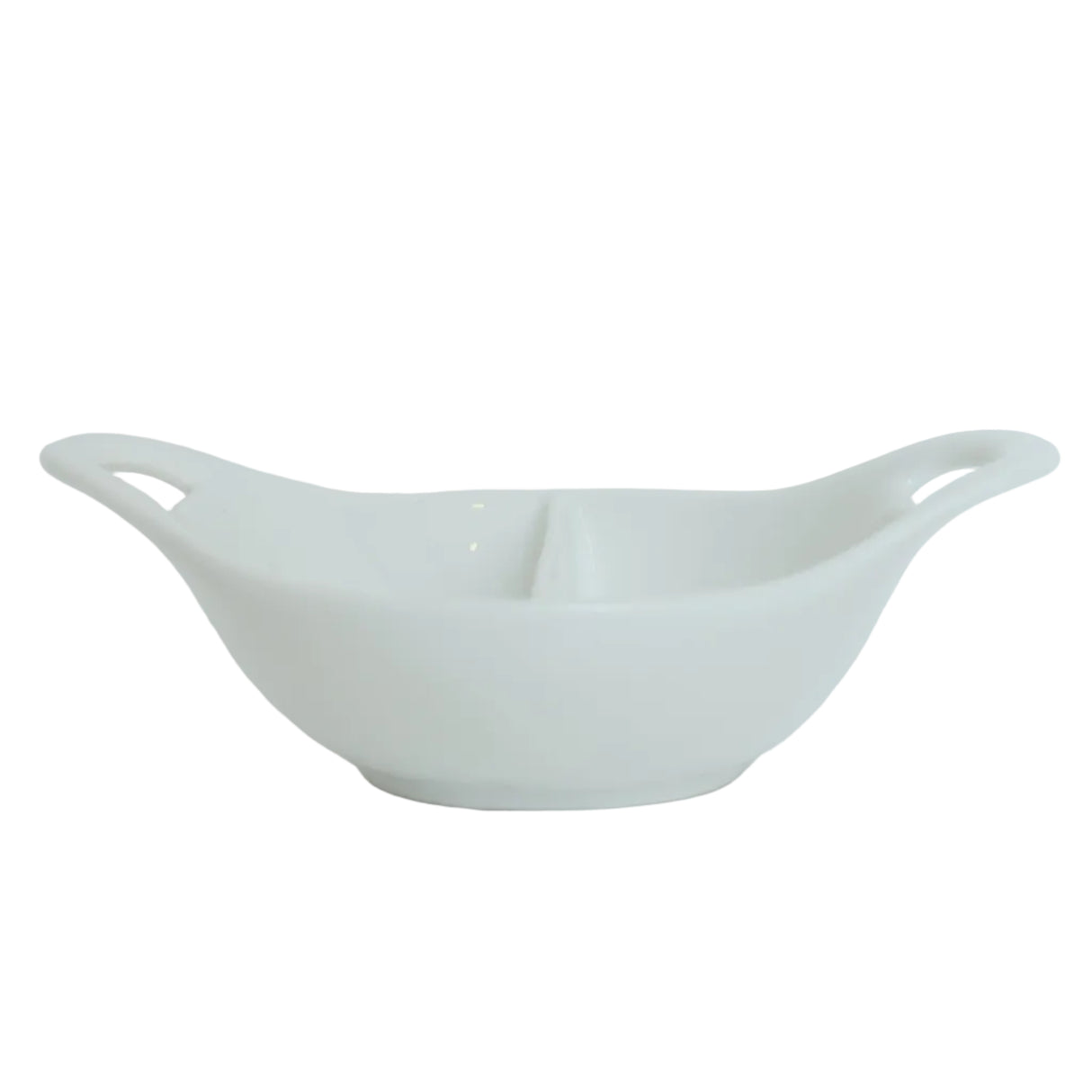 Symphony Alfresco 2 Divided Ceramic Dip Bowl 15.5cm at Zubaidas Homestore Best for Home Shopping
