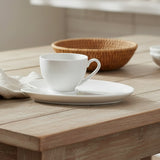 Symphony Ceramic Cup with Snack Platter White Zubaidas Homestore 