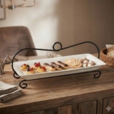 Symphony Pastry Holder 46cm with Wire Stand White at Zubaidas Homestore Pakistan