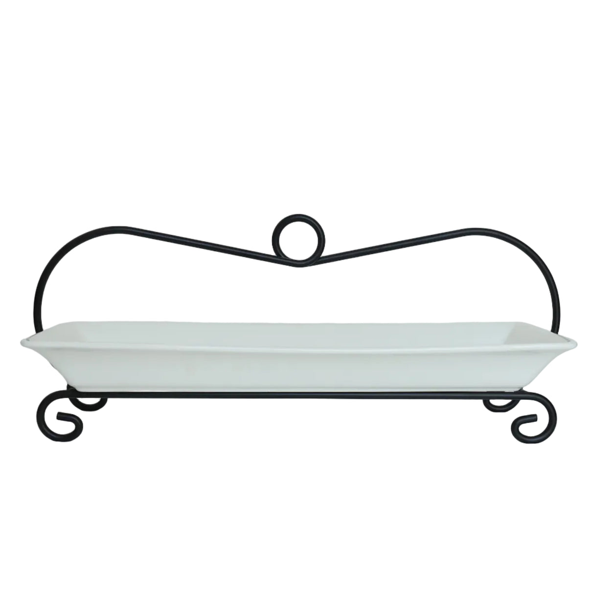 Symphony Pastry Holder 46cm with Wire Stand White at Zubaidas Homestore Online Pakistan